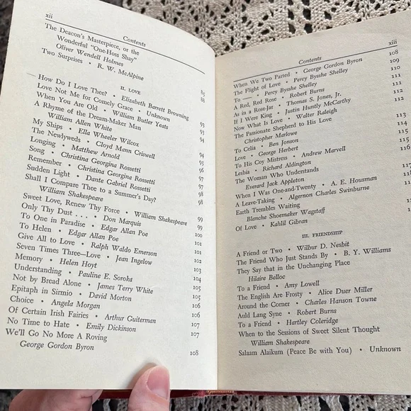 Vintage Red Hardcover Poetry Book 🌺 - Picture 7 of 9